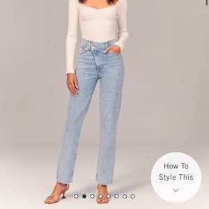 Abercrombie crossover 90s high rise jeans